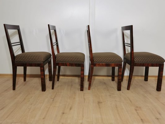 Art Deco Dining Chairs, Set of 4-QJA-1196015