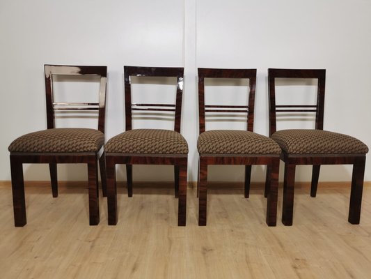 Art Deco Dining Chairs, Set of 4-QJA-1196015