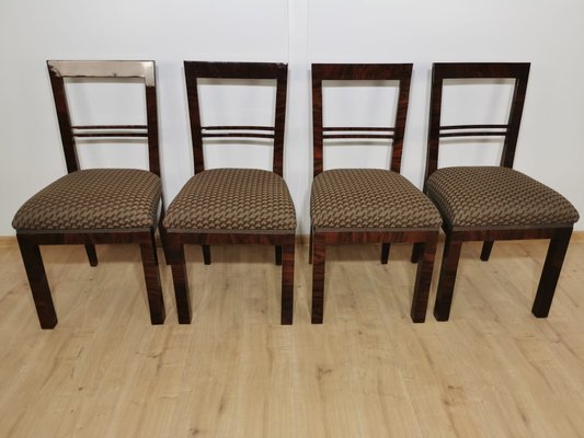 Art Deco Dining Chairs, Set of 4-QJA-1196015