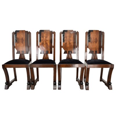 Art Deco Dining Chairs, Set of 4-TCS-1805226