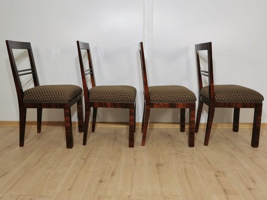 Art Deco Dining Chairs, Set of 4-QJA-1196015