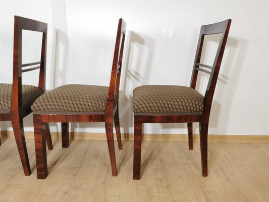 Art Deco Dining Chairs, Set of 4-QJA-1196015