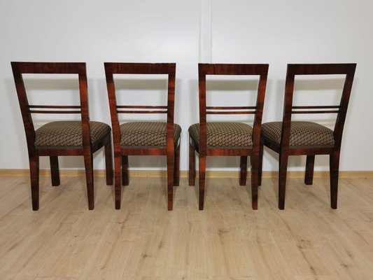 Art Deco Dining Chairs, Set of 4-QJA-1196015