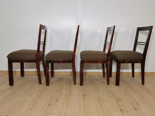 Art Deco Dining Chairs, Set of 4-QJA-1196015