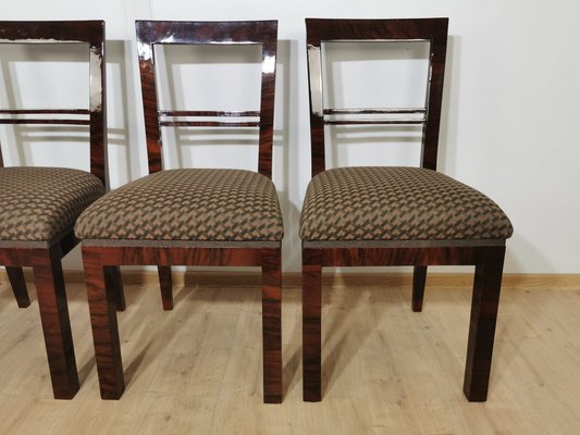 Art Deco Dining Chairs, Set of 4-QJA-1196015