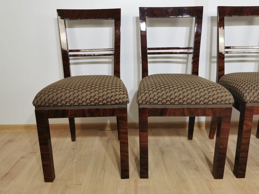 Art Deco Dining Chairs, Set of 4-QJA-1196015