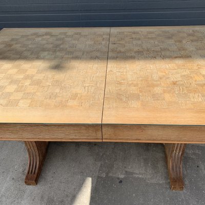 Art Déco Dining Table in Oak from De Coene, 1940s-VBM-1275131