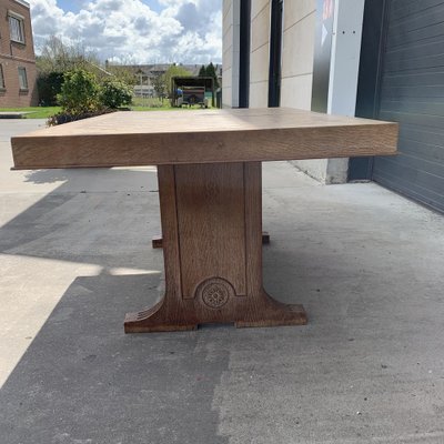 Art Déco Dining Table in Oak from De Coene, 1940s-VBM-1275131