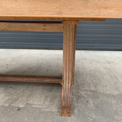 Art Déco Dining Table in Oak from De Coene, 1940s-VBM-1275131