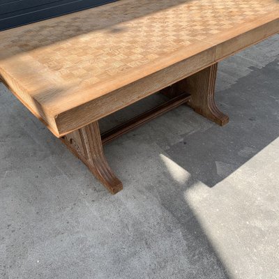 Art Déco Dining Table in Oak from De Coene, 1940s-VBM-1275131