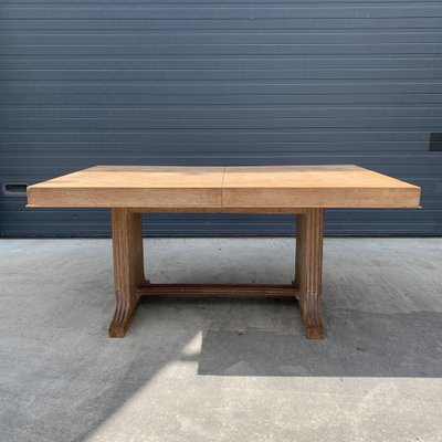 Art Déco Dining Table in Oak from De Coene, 1940s-VBM-1275131