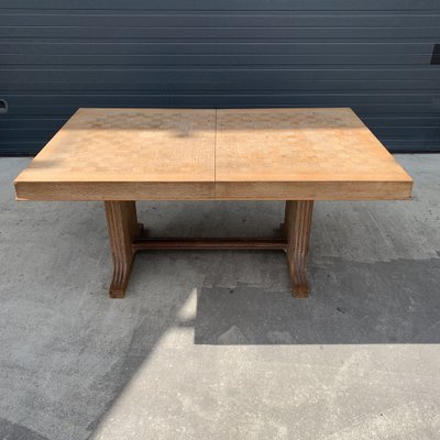 Art Déco Dining Table in Oak from De Coene, 1940s-VBM-1275131