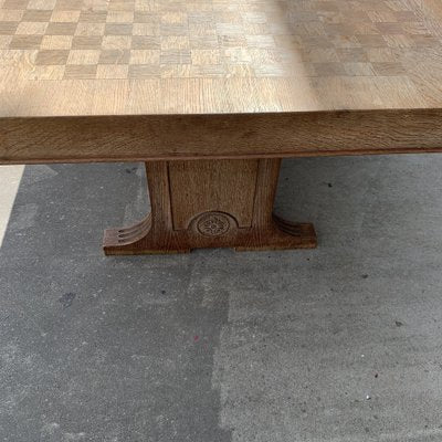 Art Déco Dining Table in Oak from De Coene, 1940s-VBM-1275131