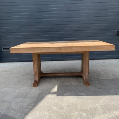 Art Déco Dining Table in Oak from De Coene, 1940s-VBM-1275131