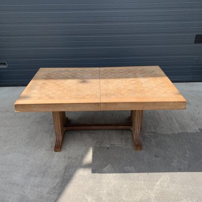 Art Déco Dining Table in Oak from De Coene, 1940s-VBM-1275131