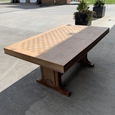 Art Déco Dining Table in Oak from De Coene, 1940s-VBM-1275131