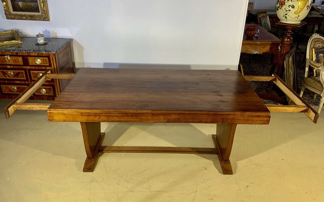 Art Deco Dining Table in Rosewood and Veneer, 1930-EQU-1421308