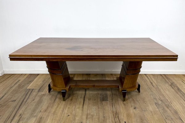 Art Deco Dining Table in Rosewood with Unusual Base-VMP-1231630