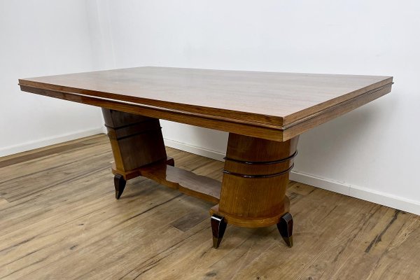 Art Deco Dining Table in Rosewood with Unusual Base-VMP-1231630