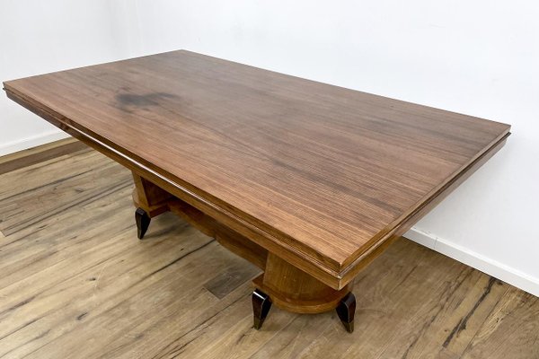 Art Deco Dining Table in Rosewood with Unusual Base-VMP-1231630