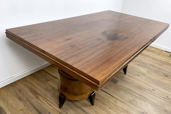 Art Deco Dining Table in Rosewood with Unusual Base-VMP-1231630