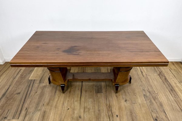 Art Deco Dining Table in Rosewood with Unusual Base-VMP-1231630