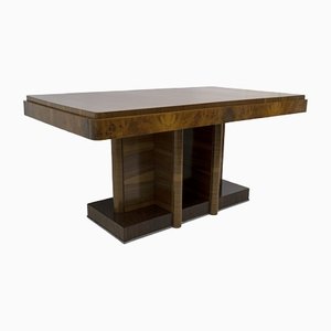 Art Deco Dining Table in Walnut, Italy, 1925-FER-1306213