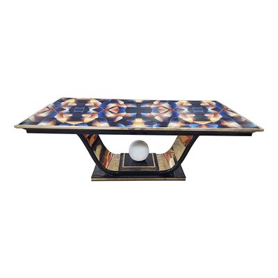 Art Deco Dining Table with Backlit Top-BEW-1822750