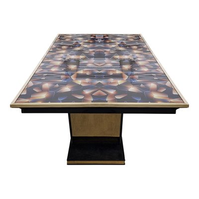 Art Deco Dining Table with Backlit Top-BEW-1822750