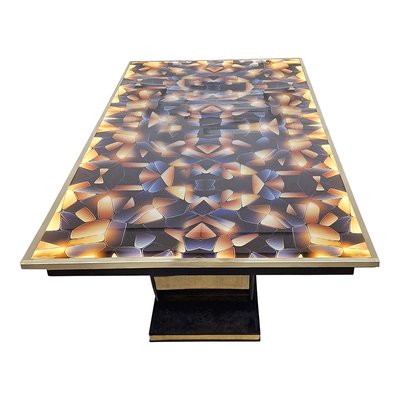 Art Deco Dining Table with Backlit Top-BEW-1822750