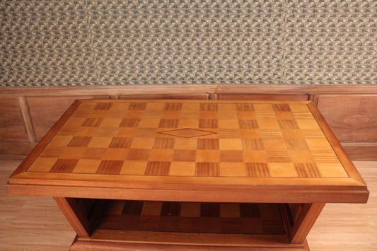 Art Deco Dining Table with Chequered Pattern