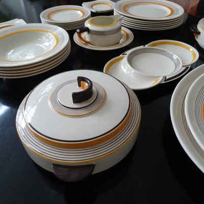 Art Deco Dinneware Service from Royal Doulton, 1930s, Set of 27-GUT-2033457