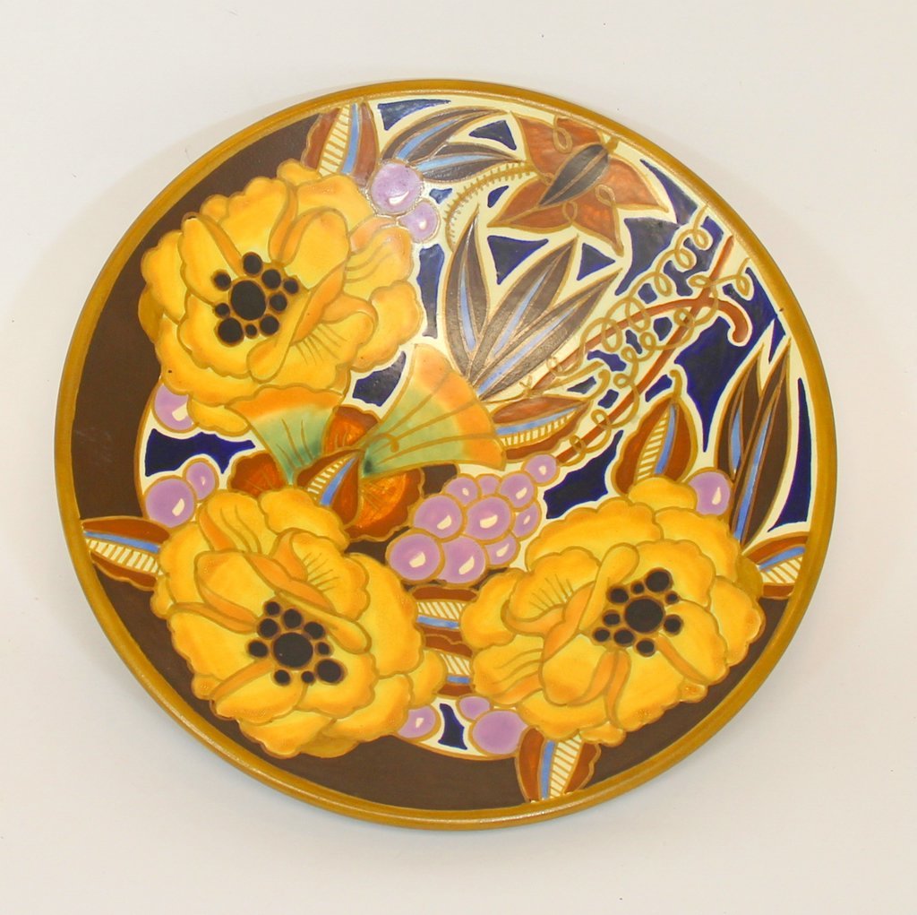 Art Deco Dish by Leon Delfaut for Boch Frères, 1940s