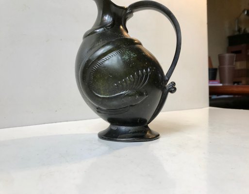 Art Deco Disko Metal Jug by Krone Copenhagen, 1920s-LCR-919832