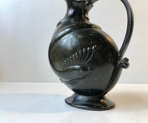 Art Deco Disko Metal Jug by Krone Copenhagen, 1920s-LCR-919832