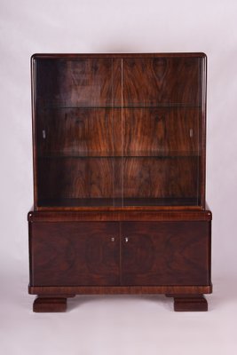 Art Deco Display Cabinet in Walnut, 1930s-WHY-1780359