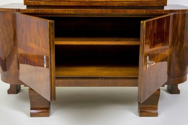 Art Deco Display Cabinet in Walnut, France, 1920s-WHY-1780477