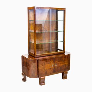 Art Deco Display Cabinet in Walnut, France, 1920s-WHY-1780477