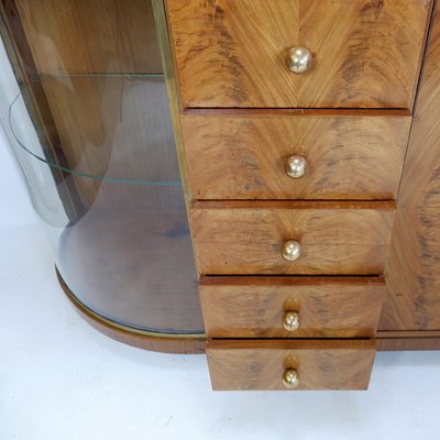 Art Deco Display Cabinet in Walnut Veneer, 1930-NYF-2019100