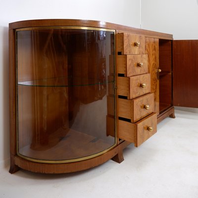 Art Deco Display Cabinet in Walnut Veneer, 1930-NYF-2019100