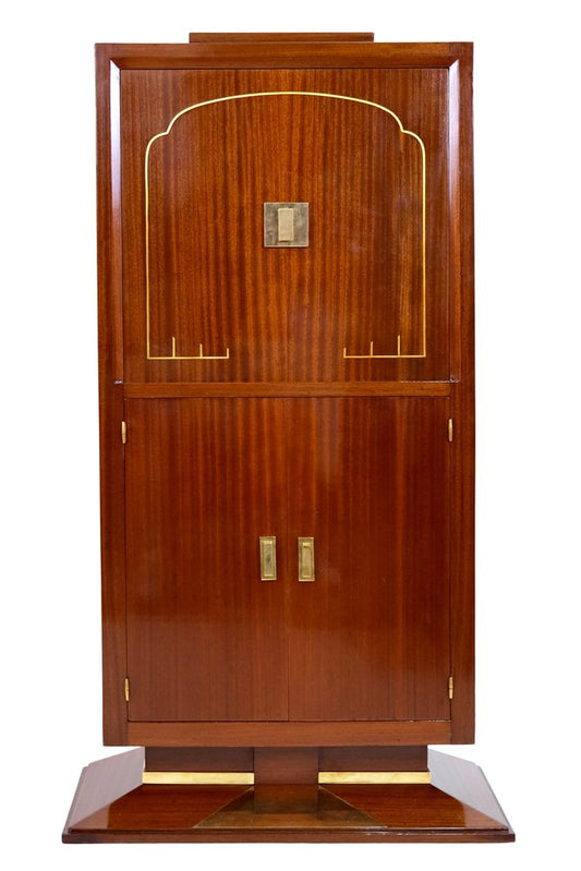 Art Deco Dominique Secretary Desk with Keyhole in the Fitting, 1930s