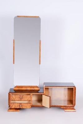 Art Deco Dressing Table with Mirror in Rosewood & Walnut Veneer, France, 1920s-WHY-1705598