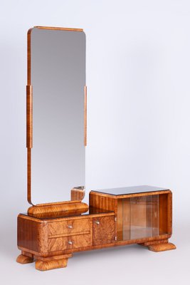 Art Deco Dressing Table with Mirror in Rosewood & Walnut Veneer, France, 1920s-WHY-1705598