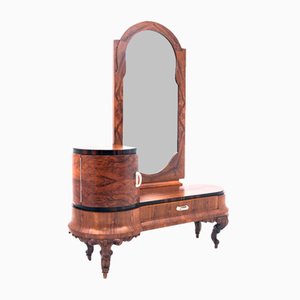 Art Deco Dressing Table with Mirror, Italy, 1920s-BXB-1773418