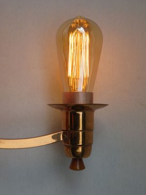 Art Deco English Catalin Butterscotch Colored Sconces, Set of 2-EY-623962