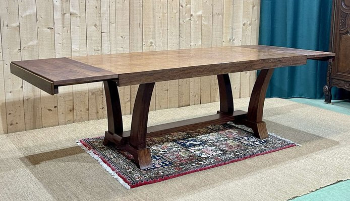 Art Deco Extendable Mahogany Dining Table-QYF-1811680