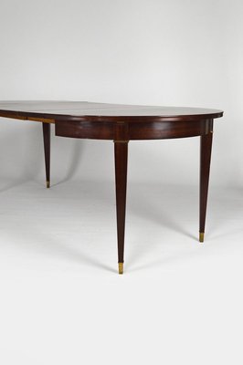 Art Deco Extendable Mahogany Dining Table by Jacques Adnet, 1940s-XNH-732929