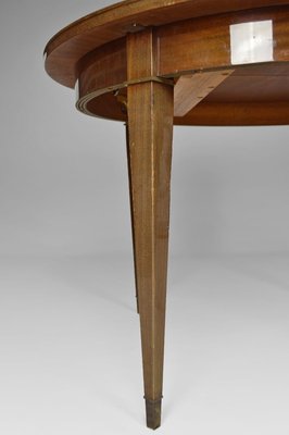 Art Deco Extendable Mahogany Dining Table by Jacques Adnet, 1940s-XNH-732929