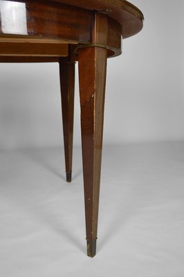 Art Deco Extendable Mahogany Dining Table by Jacques Adnet, 1940s-XNH-732929