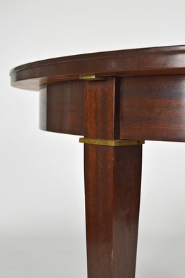 Art Deco Extendable Mahogany Dining Table by Jacques Adnet, 1940s-XNH-732929